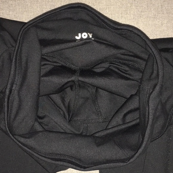 Joy Lab size small gym workout exercise yoga 3/4 length pants black - Picture 10 of 14